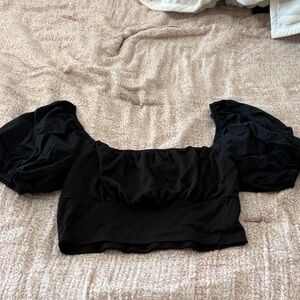 Black Crop Top